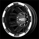 Moto Metal MO963 Dually Wheels Matte Black Rear